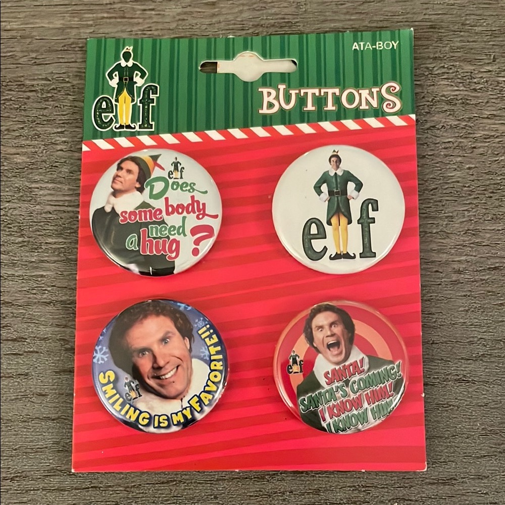 Elf Movie Button Set - Multicolor
